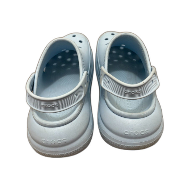 Crocs Classic Crush Clogs Chunky Platform Baby Blue Calcite Womens Size 10 - Picture 4 of 7